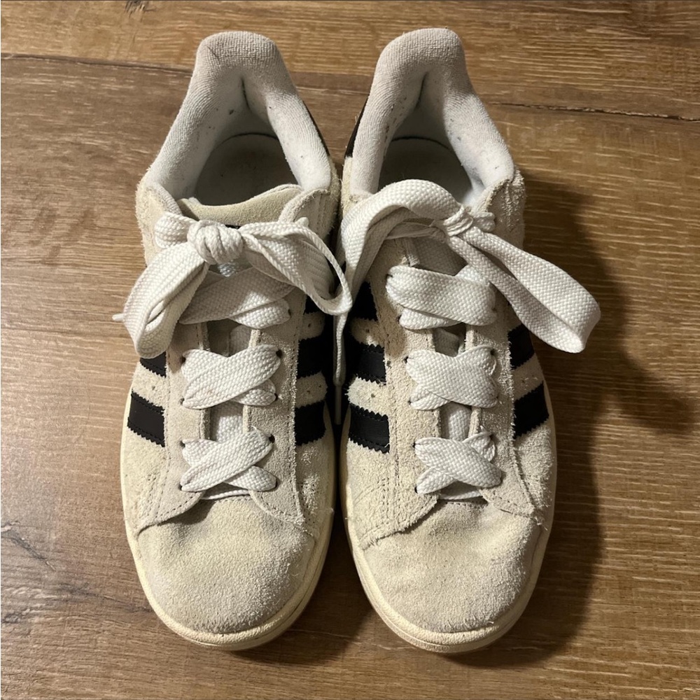 Adidas Campus shoe in colorway “Crystal white”